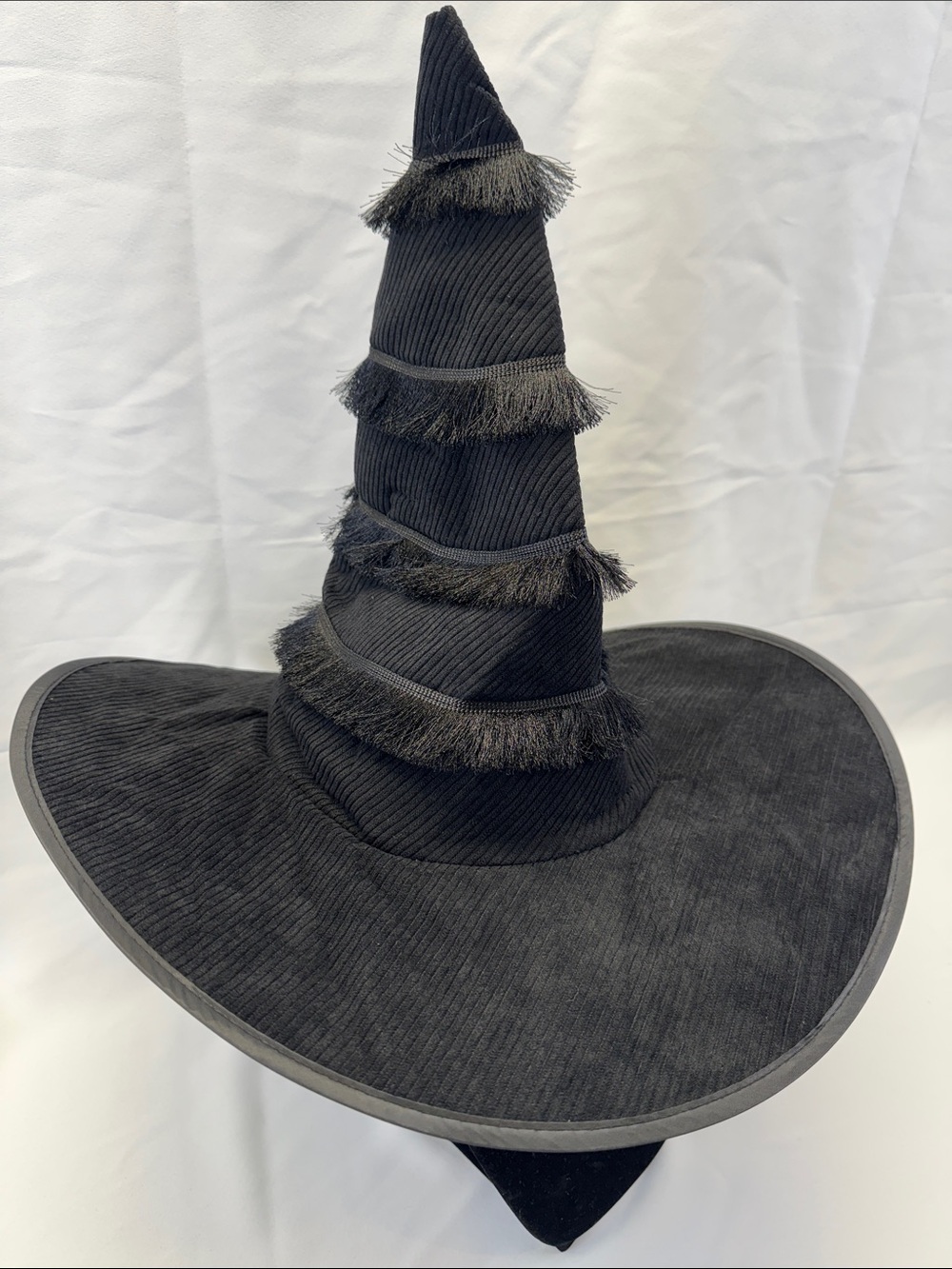 Black Witch Bendable Tip Hat Halloween